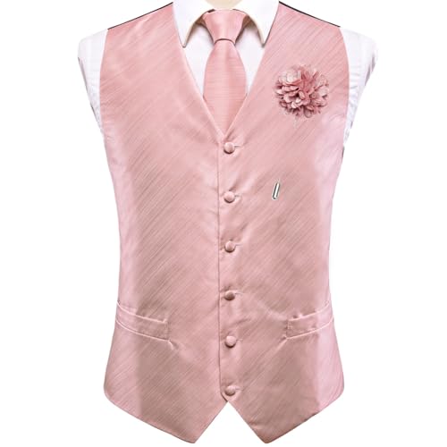 Niiyyjj Herren-Broschen-Set, Seide, Polyester, Paisleymuster, Krawatte, Einstecktuch, Manschettenknöpfe, Hochzeit, Paisleymuster, 0033-066, XL von Niiyyjj