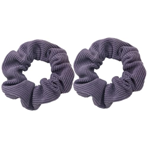 Niiyyjj Solides weiches geknotetes Haarband für Damen, Outdoor, lässig, warm, Turban, modisch, Bandana, Violett, 2 von Niiyyjj