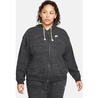 Große Größen: Kapuzensweatjacke, schwarz-weiß, Gr.44/46-52/54 von Nike Sportswear