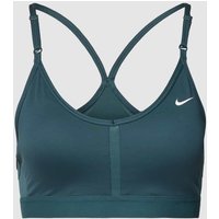 NIKE TRAINING Bustier mit Label-Print in Dunkelgruen, Größe XS von Nike Training