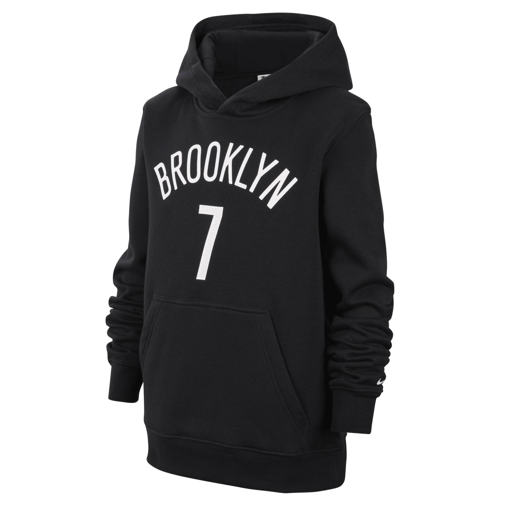 Brooklyn Nets Essential Nike NBA-Fleece-Hoodie für ältere Kinder - Schwarz von Nike