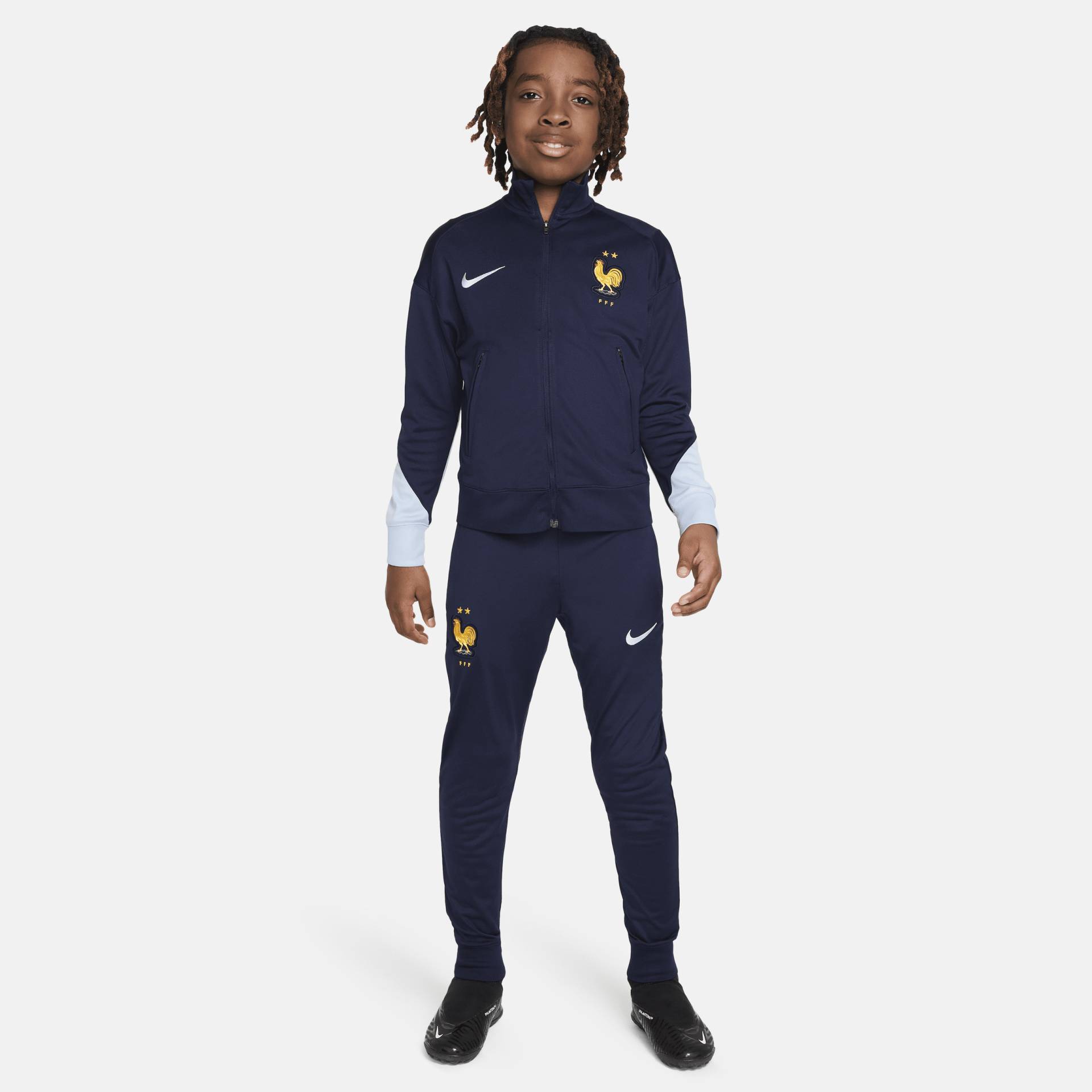 FFF Strike Nike Dri-FIT Fußball-Trainingsanzug aus Strickmaterial für ältere Kinder - Blau von Nike