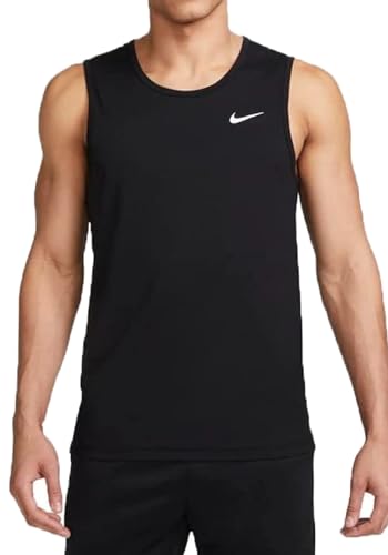 NIKE DV9841-010 M NK DF HYVERSE Tank Vest Herren Black/White Größe L von Nike