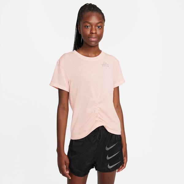 NIKE Damen DF RUN DVN TOP SS RUCHED von Nike