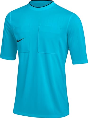 NIKE Herren M NK DF REF II JSY SS 22 T-Shirt, Chlorine Blue/Black, XL von Nike