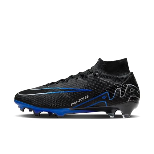 Nike Herren Zoom Superfly 9 Elite Fg Fußballschuh, Schwarz Blau Black Chrome Hyper Royal, 44.5 EU von Nike