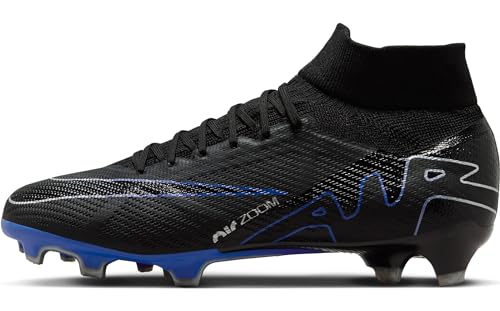 Nike Herren Zoom Superfly 9 Pro Fg Fußballschuh, Schwarz Blau Black Chrome Hyper Royal, 41 EU von Nike