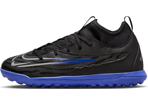 NIKE JR Phantom GX Club DF TF Sneaker, Black/Chrome-Hyper ROYAL, 38 EU von Nike