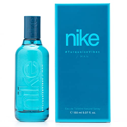 NIKE - Turquoise Vibes 150 ml, Eau de Parfum für Herren, Eau de Toilette für Herren, Eau de Toilette für Herren, fruchtig und erfrischend, Florales und langanhaltendes Eau de Toilette von Nike