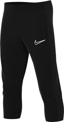 NIKE Unisex Y NK DF ACD23 3/4 KP Pants, Black/Black/White, S von Nike