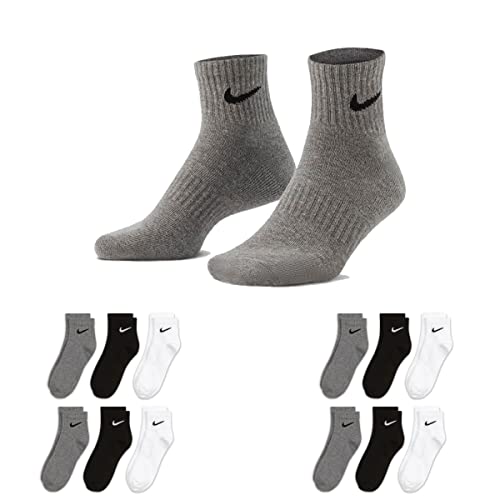 Nike 12 Paar Herren Damen Kurze Socke Knöchelhoch Weiß Schwarz Sparset SX7667 Sportsocken Größe 34 36 38 40 42 44 46 48 50, Größe:46-50, Sockenfarbe:4 Paar weiß / 4 Paar grau / 4 Paar schwarz Nike 12 Paar Herren Damen Kurze Socke Knöchelhoch Weiß Schwarz Sparset SX7667 Sportsocken Größe 34 36 38 40 42 44 46 48 50, Größe:46-50, Sockenfarbe:4 Paar weiß / 4 Paar grau / 4 Paar schwarz von Nike