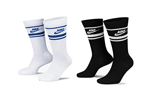 Nike 6 Paar Everyday Essential Tennissocken Socken Sportsocken Unisex DX5089, Farbe:2x Schwarz - Weiss, Socken Neu:42-46 von Nike