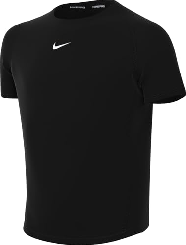 Nike Boy's Pro T-Shirt, Black/White, 14-15 Jahre Nike Boy's Pro T-Shirt, Black/White, 14-15 Jahre von Nike