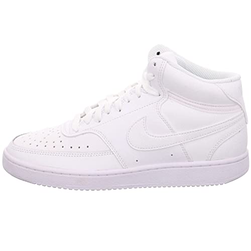 Nike Damen Court Vision Mid Sneaker, Weiß, 43 EU von Nike