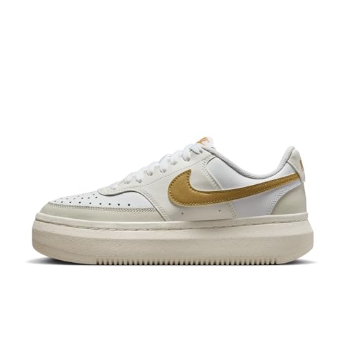 Nike Damen W Court Vision Alta Low Top Schuhe, White/Metallic Gold-Light Bone-Sail, 36 EU von Nike