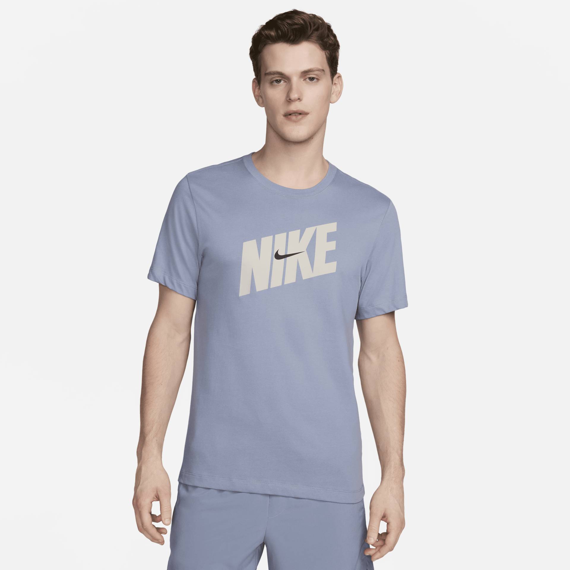 Nike Dri-FIT Fitness-T-Shirt für Herren - Blau von Nike