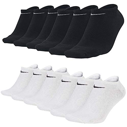 Nike Everyday Sneaker Socken 12 Paar Weiß Grau Schwarz Unisex Füßling SX7678, Farbe:schwarz/schwarz/weiss/weiss, Socken Neu:46-50 von Nike