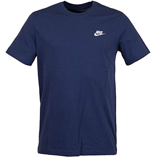 Nike Futura Club T-Shirt (DE/NL/SE/PL, Alphanumerisch, M, Regular, Regular, Navy/White) von Nike