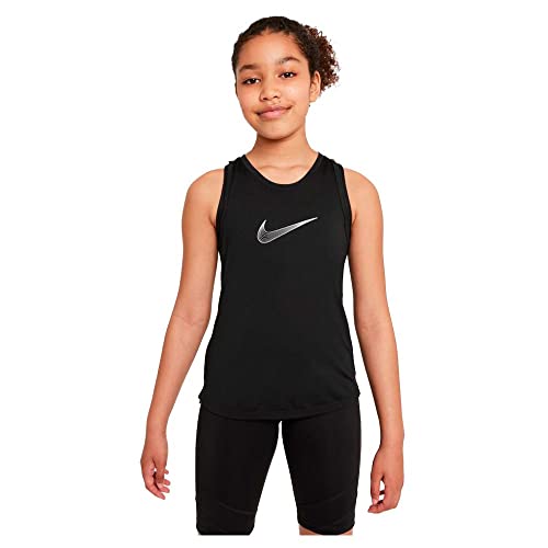 Nike Girls G NK DF ONE Tank GX Vest, Black/White, XL Nike Girls G NK DF ONE Tank GX Vest, Black/White, XL von Nike