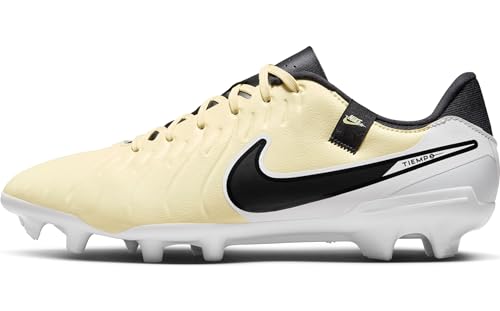 Nike Herren Legend 10 Academy Fg/Mg Fußballschuhe, Lemonade/Black-MTLC Gold Coin, 42 EU von Nike