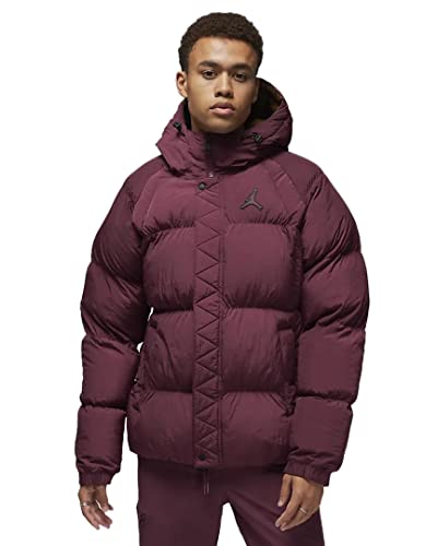 Nike Herren Winterjacke - M J ESS Puffer Jacket - Bordeauxrot - M von Nike