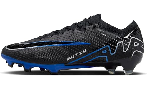 Nike Herren Zoom Vapor 15 Elite Fg Fußballschuh, Schwarz Blau Black Chrome Hyper Royal, 45 EU von Nike