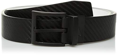 Nike Jungen Carbon Fiber Texture Reversible Gürtel, schwarz/weiß, X-Large von Nike