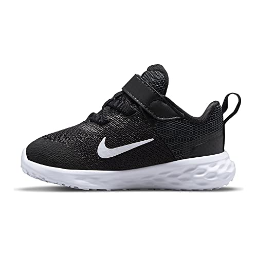 Nike Jungen Unisex Revolution 6 Kinder Running Shoe, Black/White-Dark Smoke Grey, 17 EU von Nike
