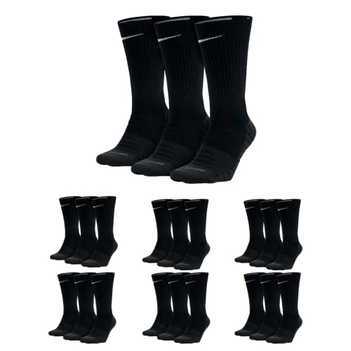 Nike Kniestrümpfe SX5547 Everyday Max 6-18 Paar Socken Damen Herren Weiß Grau Schwarz, Größe:38-42, Sockenfarbe:18 Paar schwarz Nike Kniestrümpfe SX5547 Everyday Max 6-18 Paar Socken Damen Herren Weiß Grau Schwarz, Größe:38-42, Sockenfarbe:18 Paar schwarz von Nike