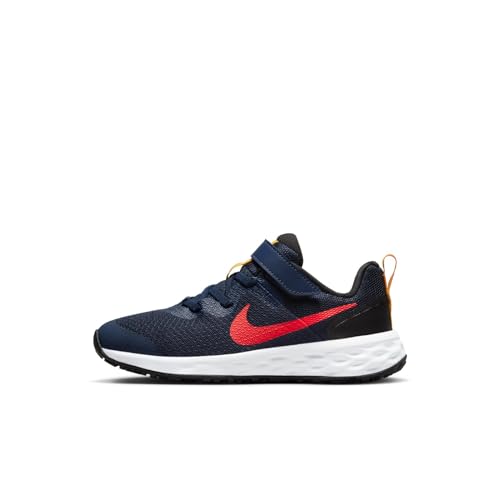 Nike Revolution 6 Sneaker, Midnight Navy/Bright Crimson-Black, 32 EU von Nike