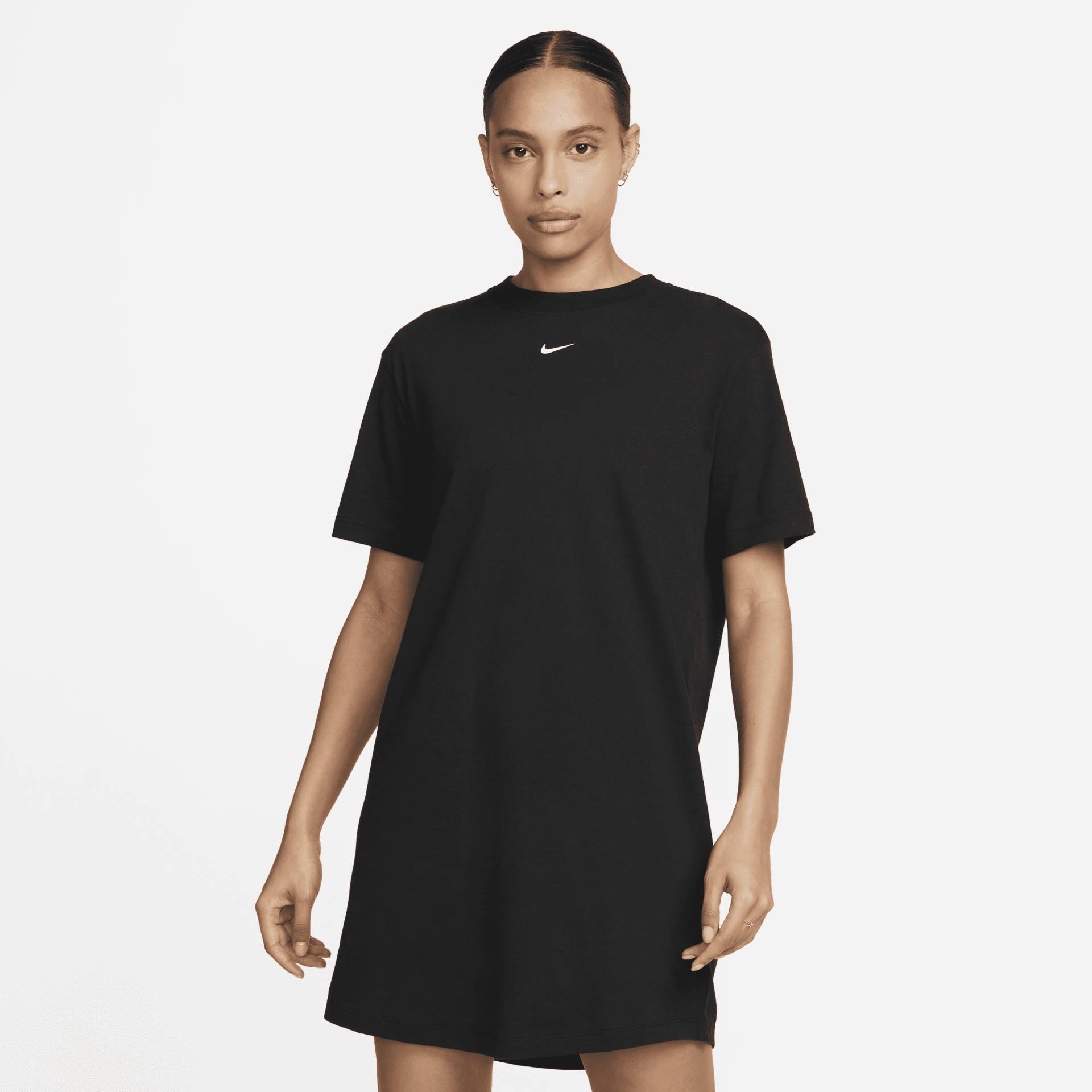Nike Sportswear Chill Knit extragroßes T-Shirt-Kleid für Damen - Schwarz von Nike