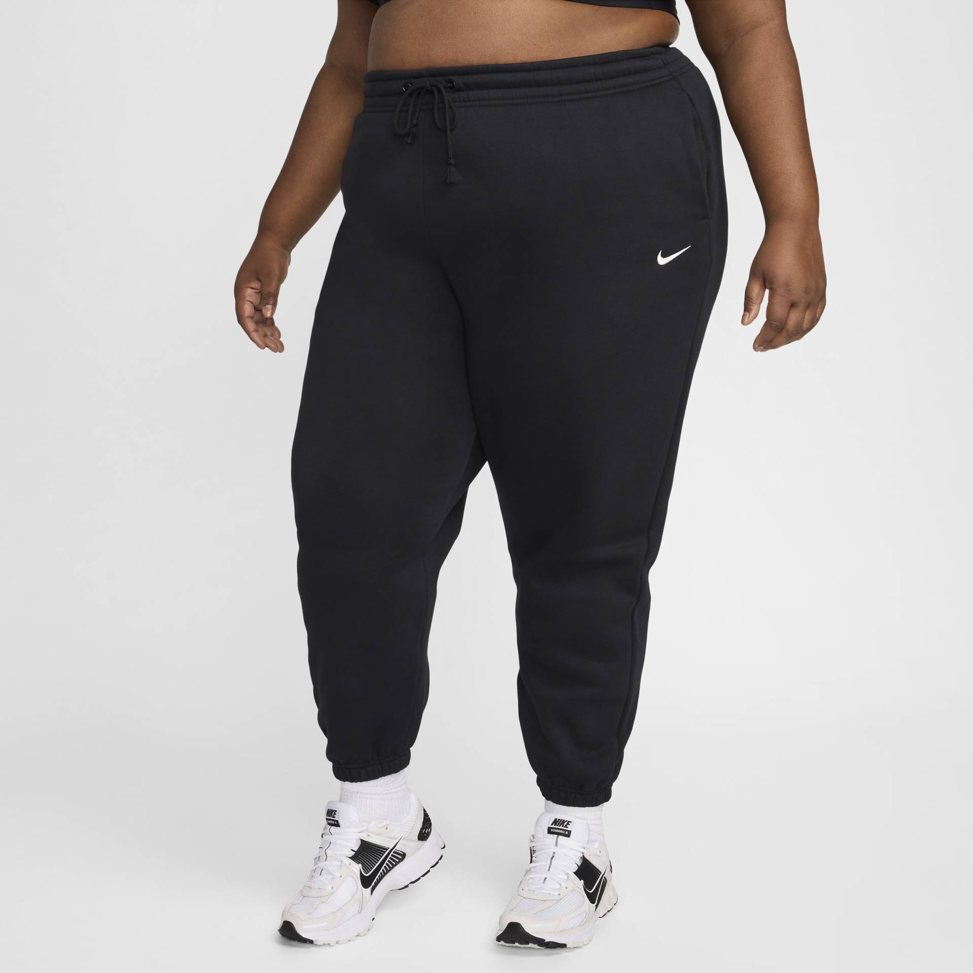 Nike Sportswear Phoenix Fleece extragroße Trainingshose mit hohem Taillenbund für Damen - Schwarz Nike Sportswear Phoenix Fleece extragroße Trainingshose mit hohem Taillenbund für Damen - Schwarz von Nike