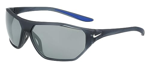 Nike Unisex Aero Drift Sunglasses, 021 Matte Dark Grey/Grey/Silvr, One Size von Nike