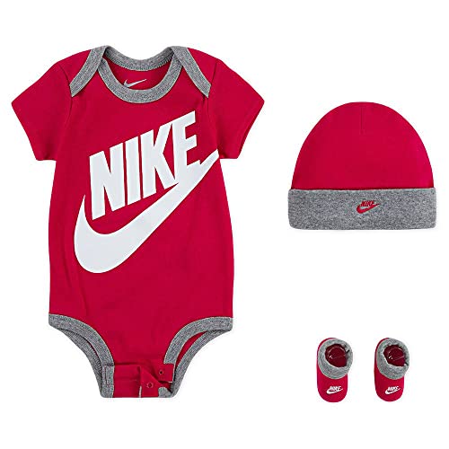 Nike Unisex Kinder Futura Logo 3-delige set T Shirt, Pink (Rush Pink), 6-12 Monate EU von Nike