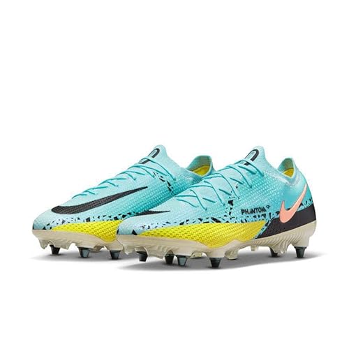 Nike Unisex Phantom Gt2 Elite Sg-Pro Ac Football Shoes, Glacier Ice/Black-Yellow Strike, 40.5 EU von Nike