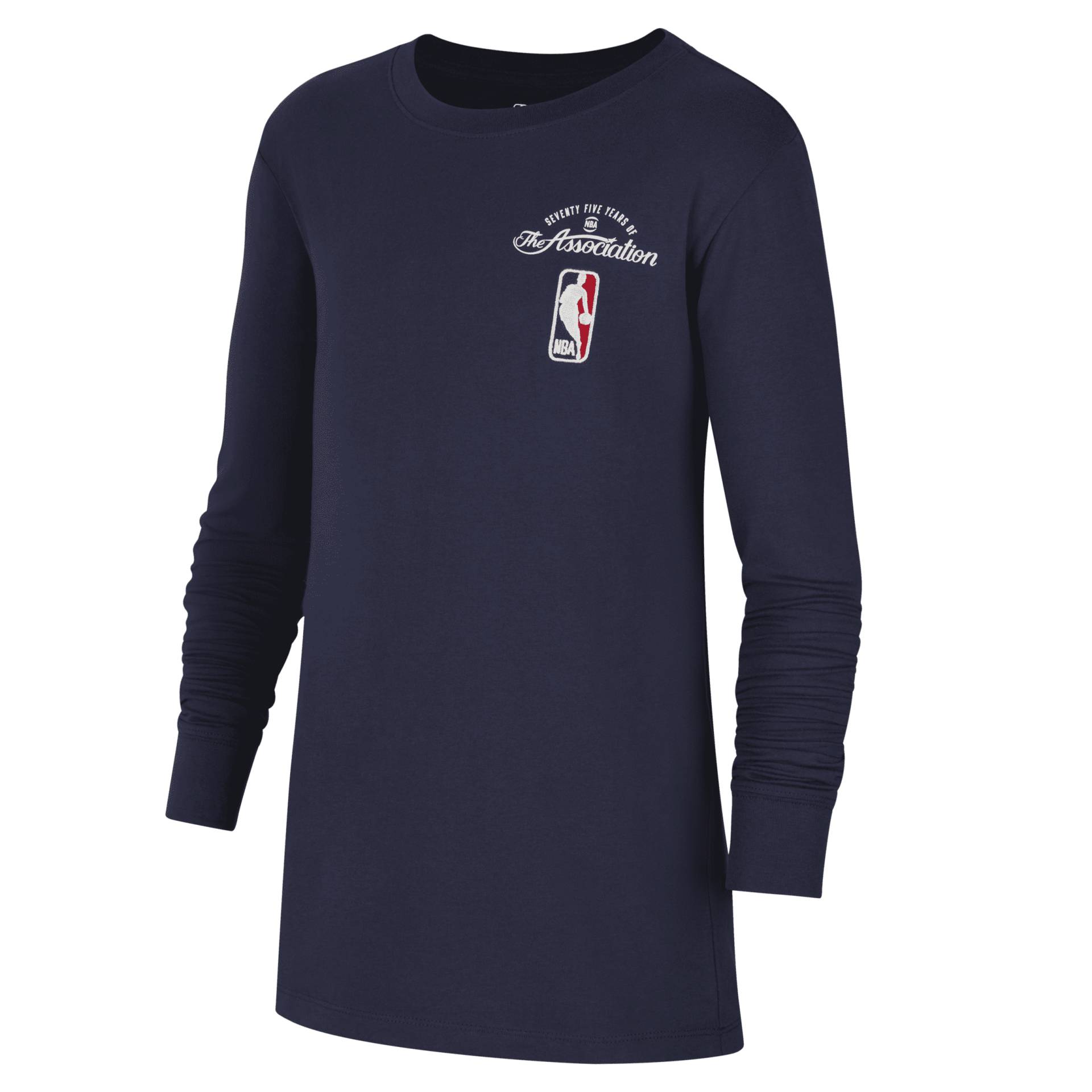 Team 31 Courtside Nike NBA-Langarm-T-Shirt für ältere Kinder (Jungen) - Blau von Nike