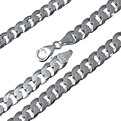 Niklarson Panzerkette 7,8mm x55cm Sterling Silber 925 Halskette Silberkette K13578-55 von Niklarson