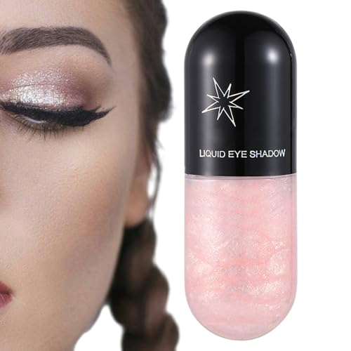 Flüssiger Lidschatten,Lidschatten-Make-up Glitzer-Lidschatten-Gel | Wasserfester, langlebiger, loser Glitzerkleber, Augenaufheller, Textmarker, Rouge, hochpigmentiert für Augenkristall-Make-up Niktule von Niktule