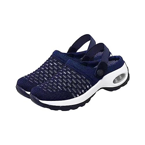 Nilioyul 2X leichte Damen Sportschuhe | Reaktionsfreudige, Bequeme Laufschuhe für Damen, Sportschuhe aus Gummi für Damen, Blau, 35.1 von Nilioyul