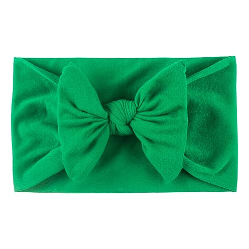 Nilioyul Angenehm zu tragende Baby Haarbänder, weich und sicher für empfindliche Köpfe, Polyester Baby Stirnband für Mädchen, Sante Green von Nilioyul