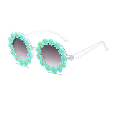 Nilioyul Kinder Sonnenbrille für Mädchen, sportlicher Stil mit kratzfesten Gläsern, UV Schutz, Mädchen Sonnenbrille im Alter von 6–8 Jahren, Sonnenbrille für Kinder, Grün von Nilioyul