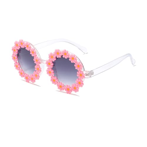 Nilioyul Kinder Sonnenbrille für Mädchen, sportlicher Stil mit kratzfesten Gläsern, UV Schutz, Mädchen Sonnenbrille im Alter von 6–8 Jahren, Sonnenbrille für Kinder, Rosa von Nilioyul