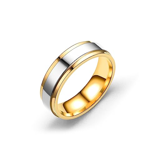 Nilioyul Paar Ring Finger Anhänger, Modeschmuck, rostfrei, leicht, kompakte Größe, rostfrei, keine Grate, Verlobung, süßes Geschenk, Typ 5, 4MM von Nilioyul