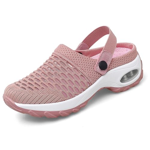 Orthopädische Clogs für Damen, orthopädische Slip-on-Schuhe, orthopädische Clogs für Damen mit Luftpolsterunterstützung (Pink, Erwachsene, Damen, 35, Numerisch, EU Schuhgrößensystem, M) von Nimedala