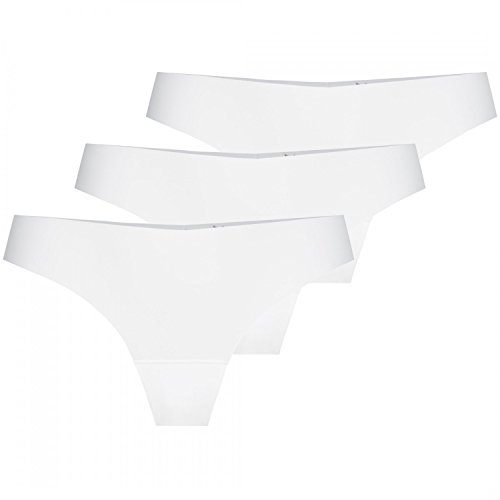 Nina von C. 3 x Damen Secret Basic String Tanga Sport Farben zur Auswahl, Farbe:Weiss, Grösse:S - 36 von Nina von C