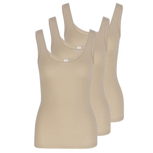 Nina von C - Daily - Achselhemd ohne Arm - Tanktop - 3er Spar-Pack (42 Nude) von Nina von C