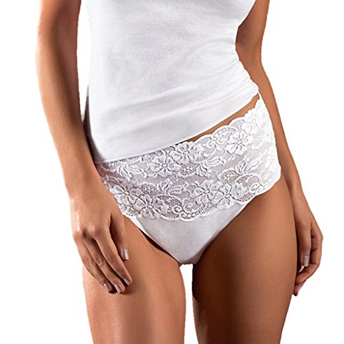 Nina von C. Damen Taillenslip, Fine Cotton (48, Weiß) von Nina von C