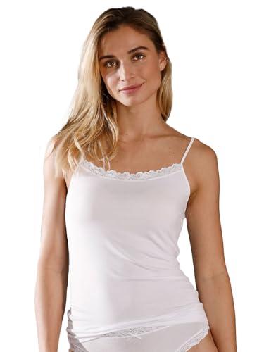 Nina von C. Damen Trägertop Daily & Cosy 16 410 584 0 Gr. 38 in Weiss von Nina von C