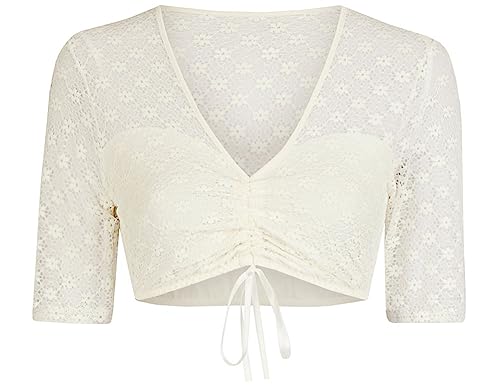 Nina von C. Dirndlbluse 16 463 963 0 Spitze | Damen Dirndl-Bluse V-Ausschnitt halbarm Ecru | Blümchen Gr 36 Nina von C. Dirndlbluse 16 463 963 0 Spitze | Damen Dirndl-Bluse V-Ausschnitt halbarm Ecru | Blümchen Gr 36 von Nina von C