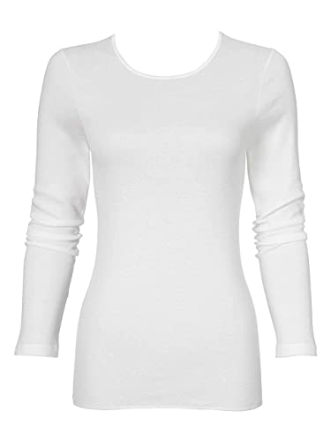 Nina von C. Fine Cotton - Organic Langarm-Shirt Damen, Weiß, 40 von Nina von C